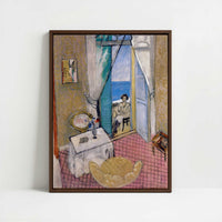 Framed Canvas - Framed canvas in dark wood color frame