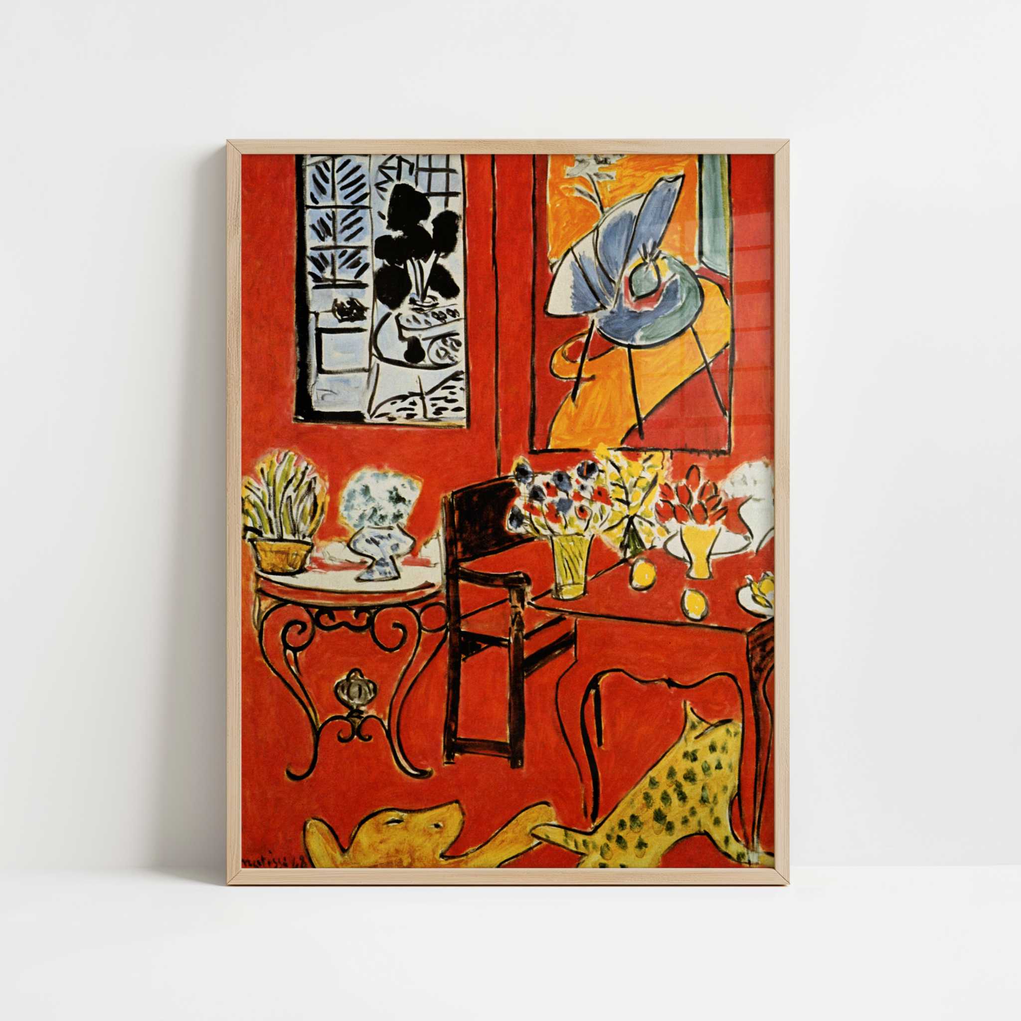 Henri Matisse、INTERIEUR ROUGE、希少高級画集画 Sold at Auction: Henri Matisse, MATISSE Henri 