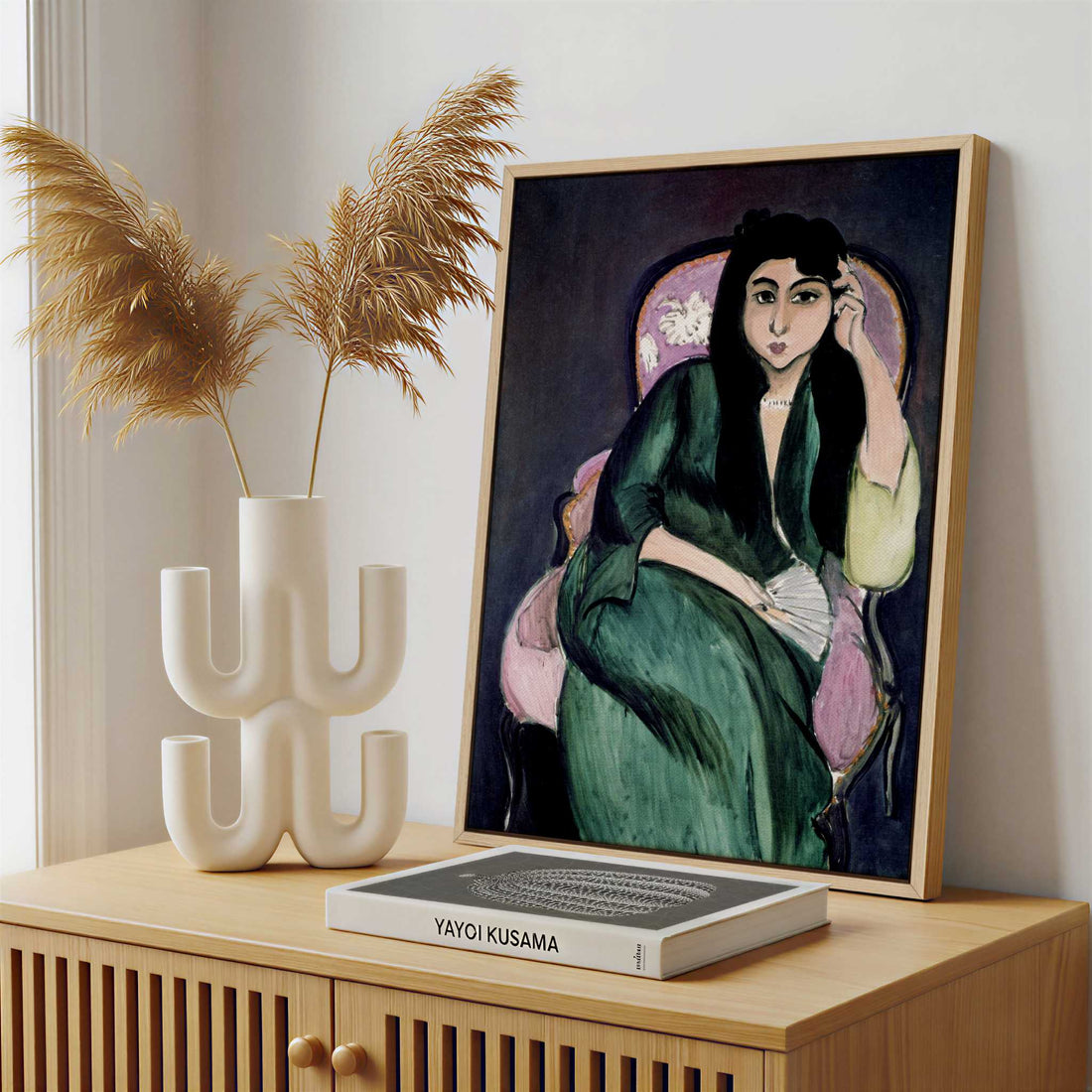 Framed Canvas - Framed canvas in a stylish interior setting
