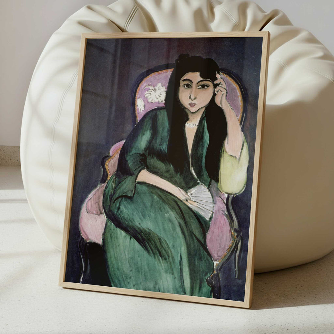 Laurette in Green, in Pink Armchair (1917) by Henri Matisse – Art Print - Interior inspiration