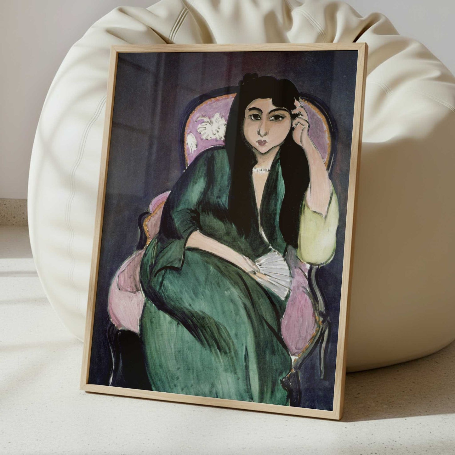 Laurette in Green, in Pink Armchair (1917) by Henri Matisse – Art Print - Interior inspiration