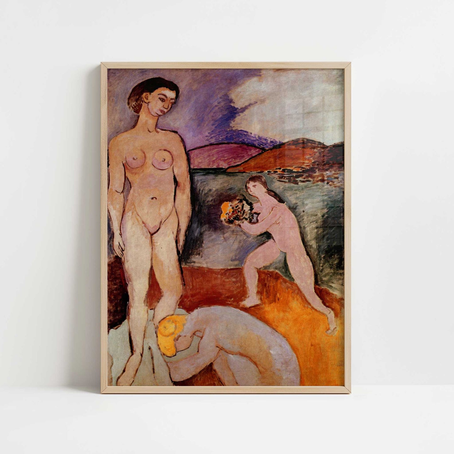 Le Luxe I (1907) by Henri Matisse – Art Print - Art print in oak frame