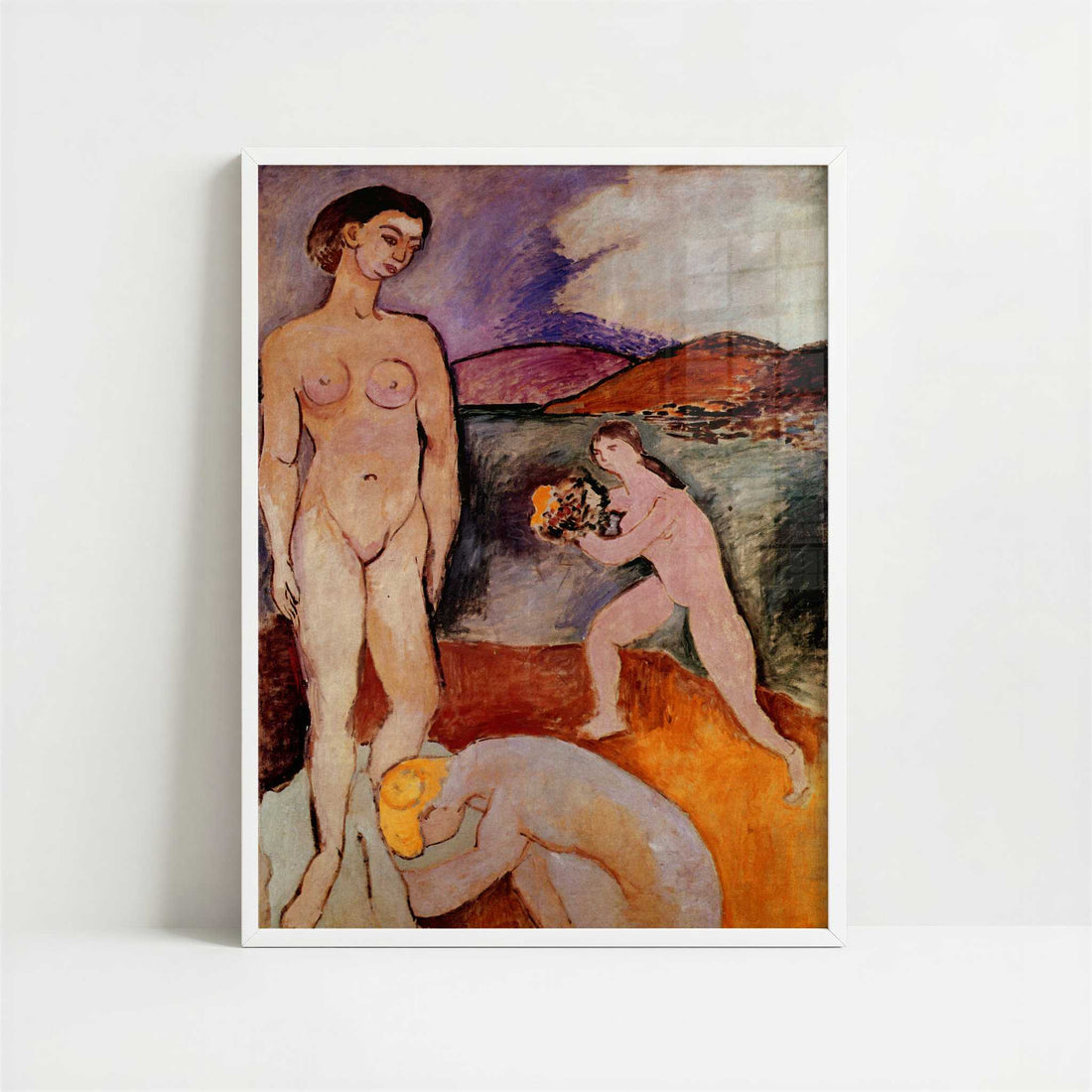 Le Luxe I (1907) by Henri Matisse – Art Print - Art print in white frame