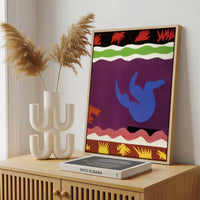 Framed Canvas - Framed canvas in a stylish interior setting