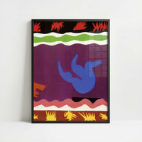 Le Toboggan (1943) by Henri Matisse – Art Print - Art print in black frame