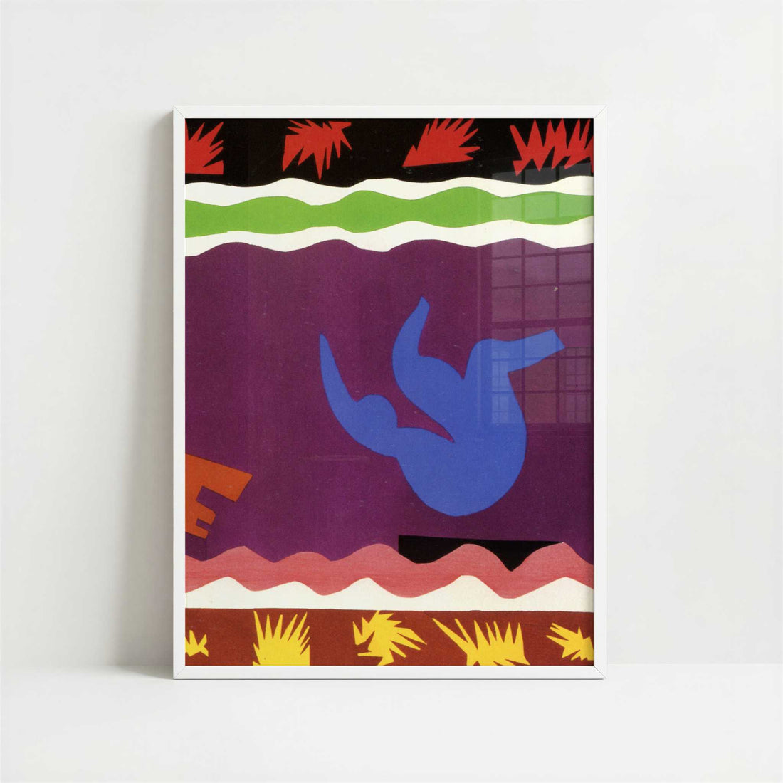 Le Toboggan (1943) by Henri Matisse – Art Print - Art print in white frame