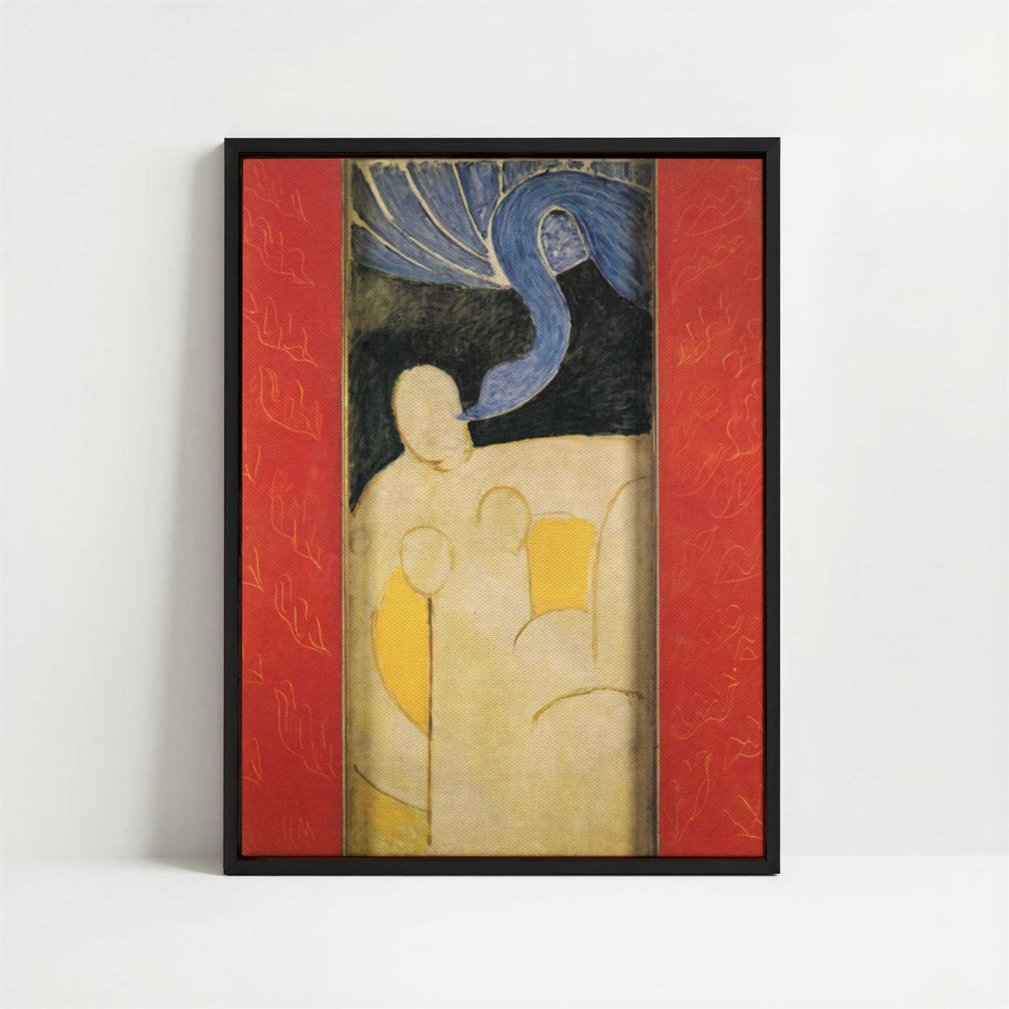 Framed Canvas - Framed canvas in black frame