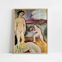 Luxe I (1907) by Henri Matisse – Art Print - Art print in oak frame
