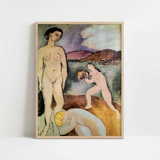 Luxe I (1907) by Henri Matisse – Art Print - Art print in oak frame