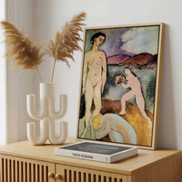 Framed Canvas - Framed canvas in a stylish interior setting