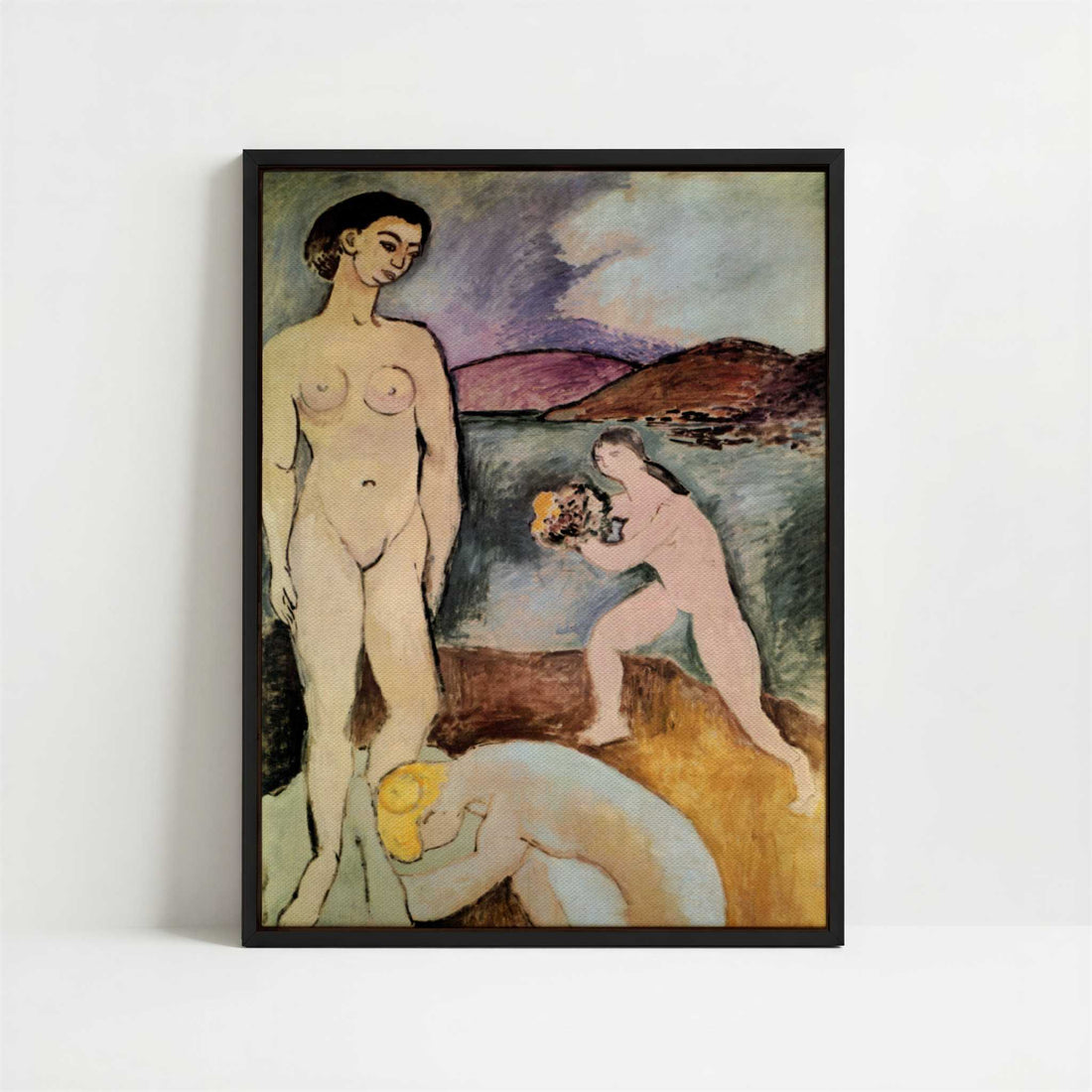 Framed Canvas - Framed canvas in black frame