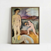 Luxe I (1907) by Henri Matisse – Art Print - Art print in dark wood frame