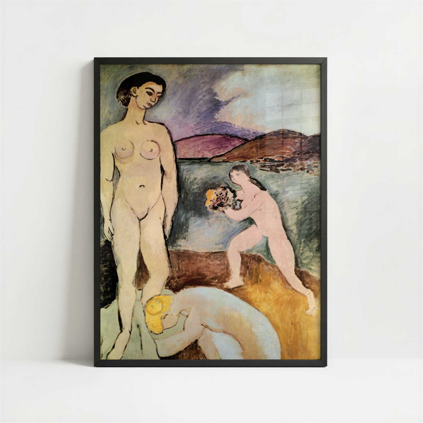 Luxe I (1907) by Henri Matisse – Art Print - Art print in black frame