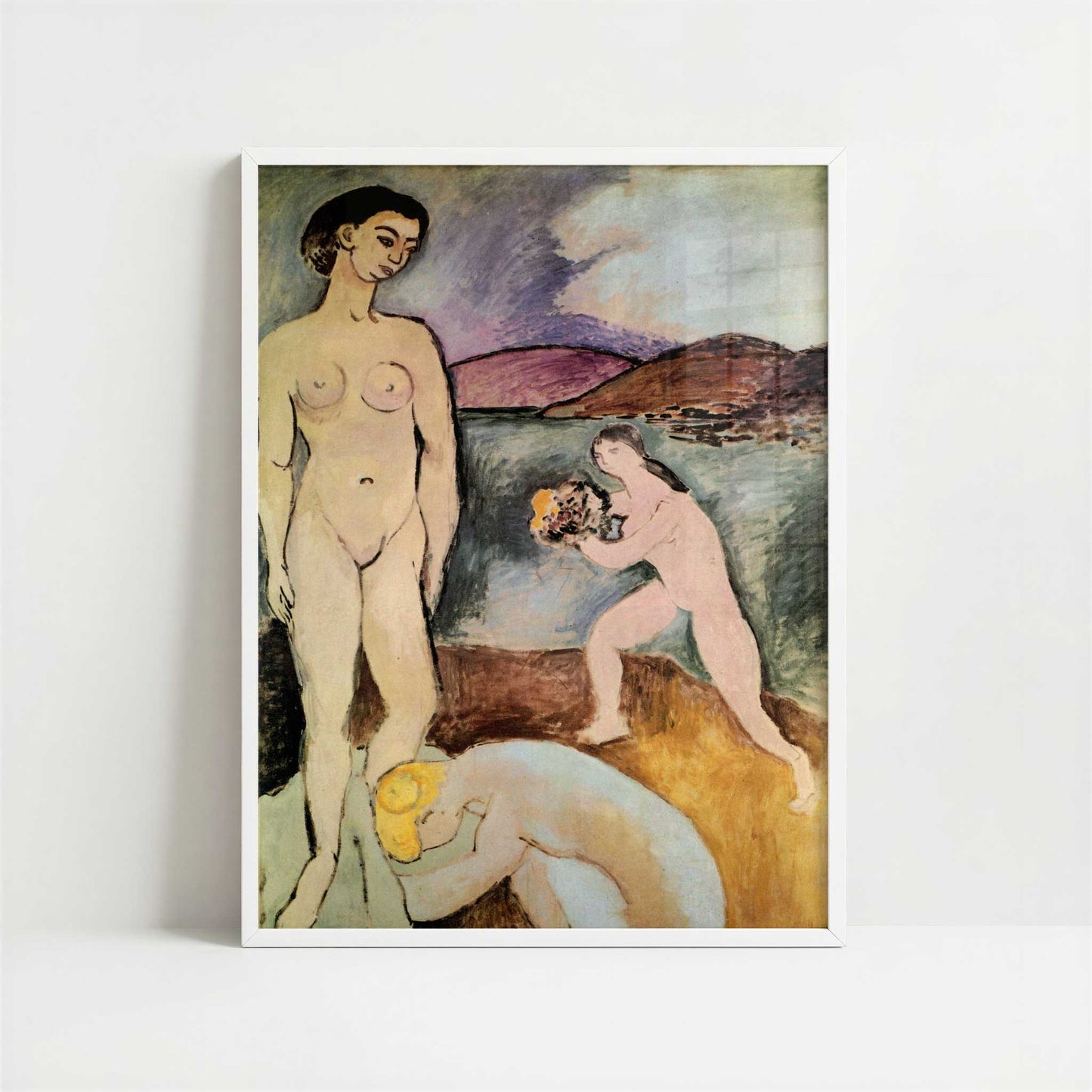 Luxe I (1907) by Henri Matisse – Art Print - Art print in white frame