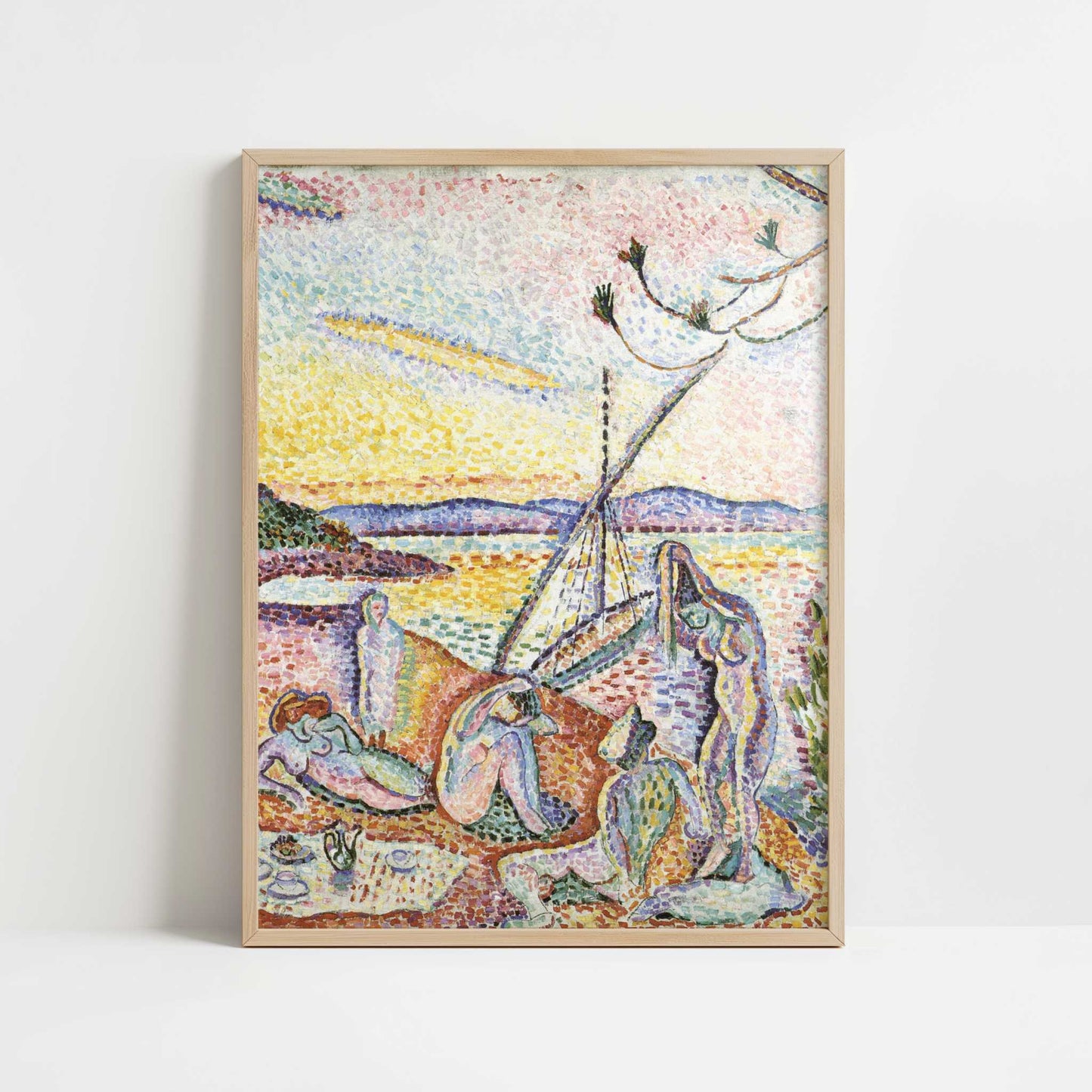 Luxe (1904) by Henri Matisse – Art Print - Art print in oak frame