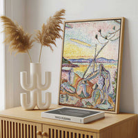 Framed Canvas - Framed canvas in a stylish interior setting