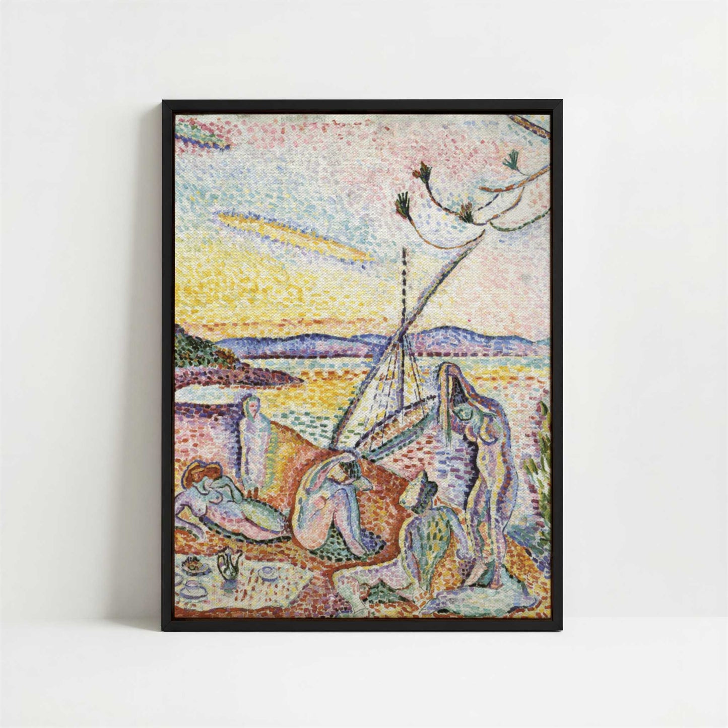 Framed Canvas - Framed canvas in black frame