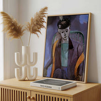 Framed Canvas - Framed canvas in a stylish interior setting
