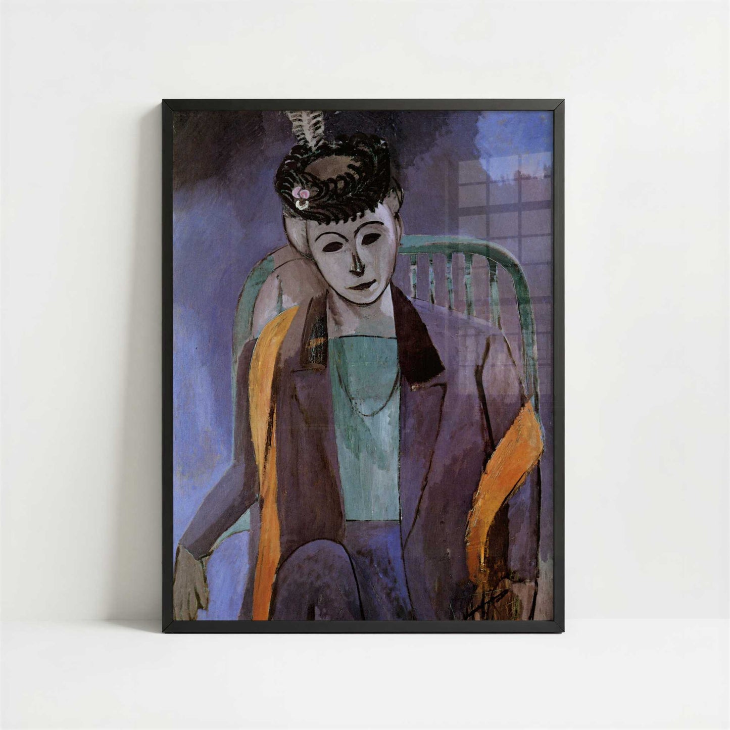 Madame Matisse 1 (1913) by Henri Matisse – Art Print - Art print in black frame