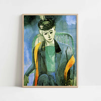Madame Matisse 2 (1913) by Henri Matisse – Art Print - Art print in oak frame