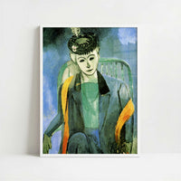 Madame Matisse 2 (1913) by Henri Matisse – Art Print - Art print in white frame