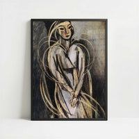 Mademoiselle Yvonne Landsberg (1914) by Henri Matisse – Art Print - Art print in black frame