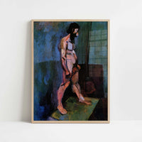 Male Model (1900) by Henri Matisse – Art Print - Art print in oak frame