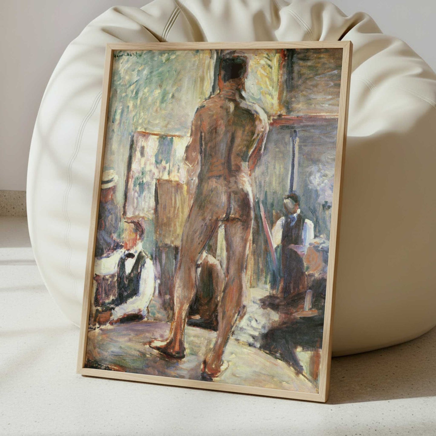 Male Nude in the Studio (1899) by Henri Matisse – Art Print - Interior inspiration