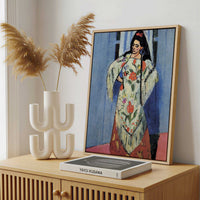 Framed Canvas - Framed canvas in a stylish interior setting