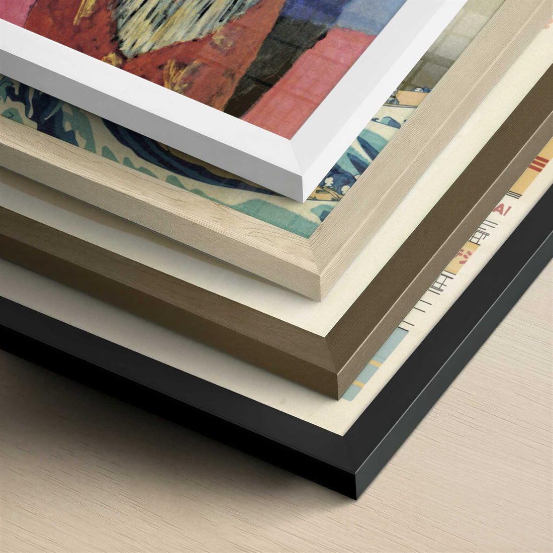 Manila Shawl (1911) by Henri Matisse – Art Print - Close-up detail of the different frames