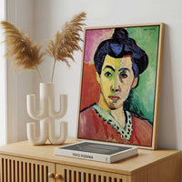 Framed Canvas - Framed canvas in a stylish interior setting