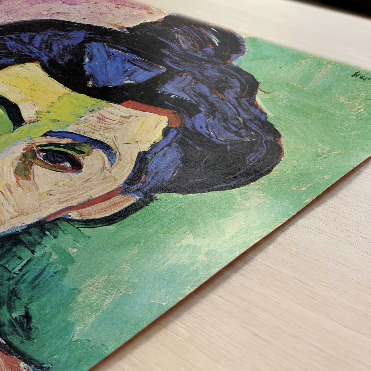 Mme Matisse, The Green Line (1905) by Henri Matisse – Art Print - Close-up detail of the art print