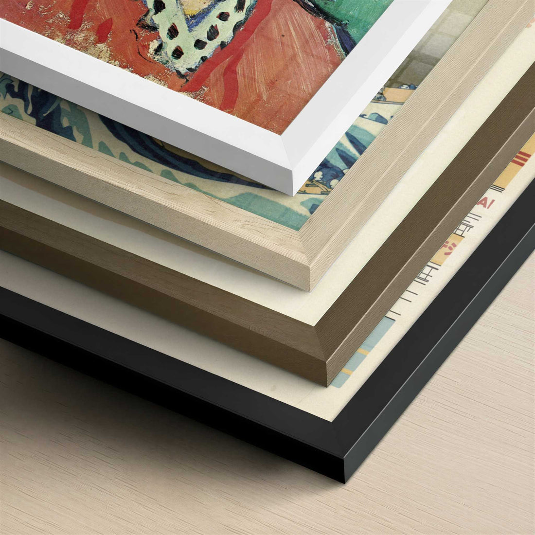 Mme Matisse, The Green Line (1905) by Henri Matisse – Art Print - Close-up detail of the different frames