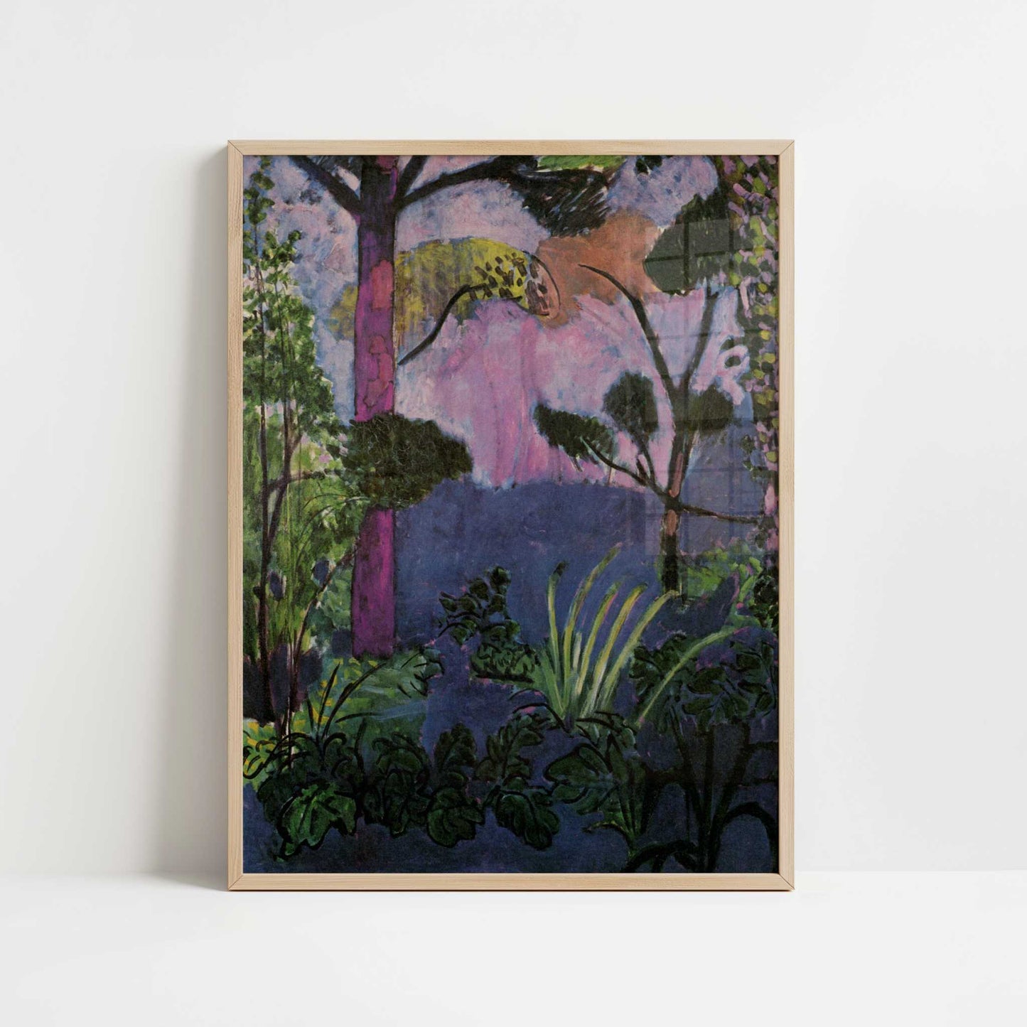 Moroccan Landscape (Acanthus) (1912) by Henri Matisse – Art Print - Art print in oak frame
