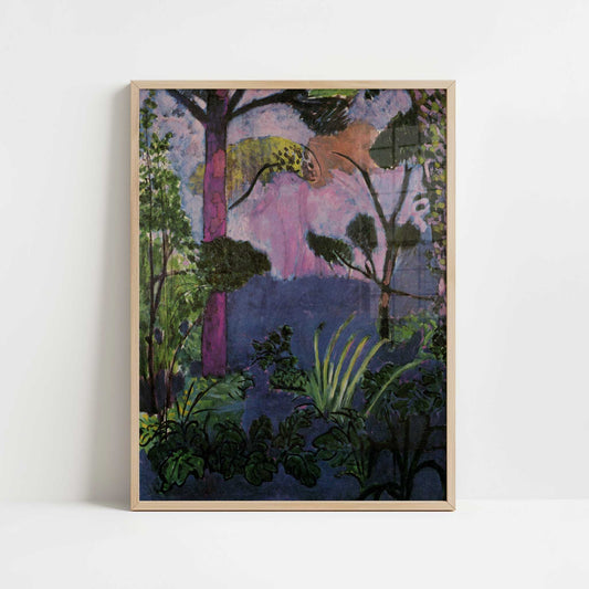 Moroccan Landscape (Acanthus) (1912) by Henri Matisse – Art Print - Art print in oak frame