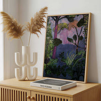 Framed Canvas - Framed canvas in a stylish interior setting