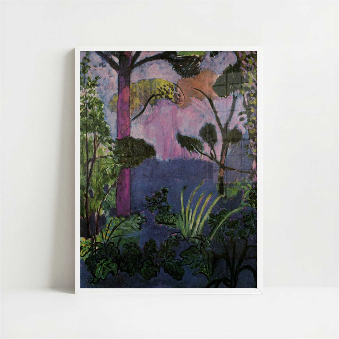 Moroccan Landscape (Acanthus) (1912) by Henri Matisse – Art Print - Art print in white frame