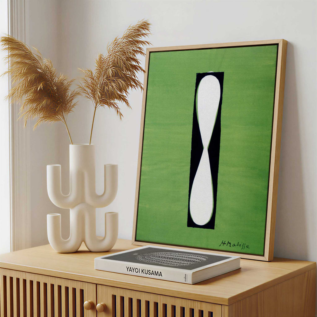 Framed Canvas - Framed canvas in a stylish interior setting