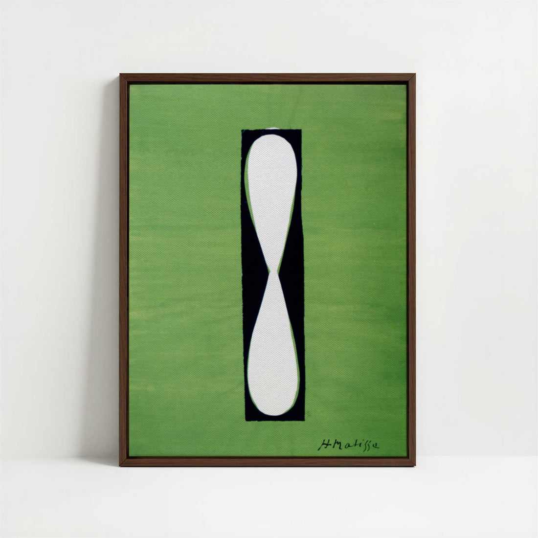 Framed Canvas - Framed canvas in dark wood color frame