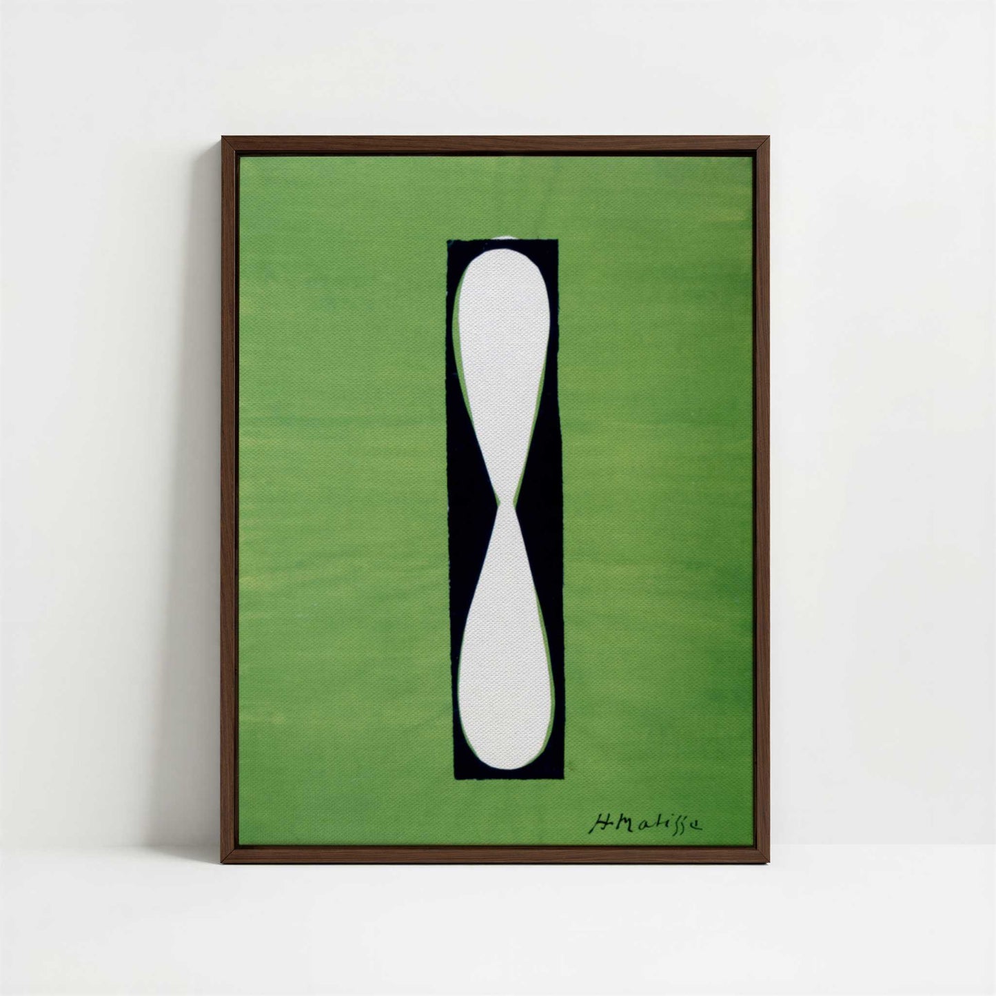 Framed Canvas - Framed canvas in dark wood color frame