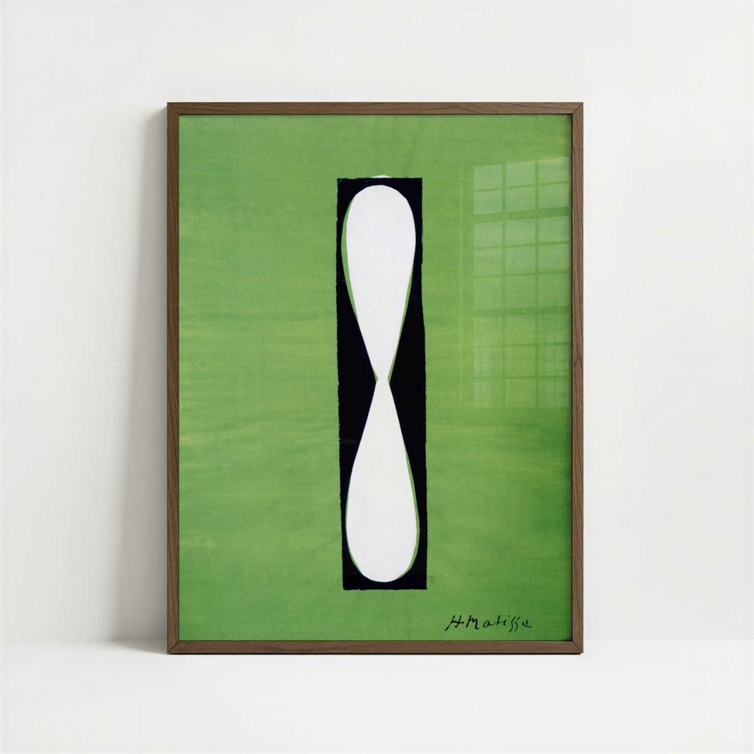 Motif-L'helice (1945) by Henri Matisse – Art Print - Art print in dark wood frame