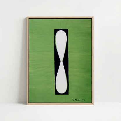 Framed Canvas - Framed canvas in oak color frame