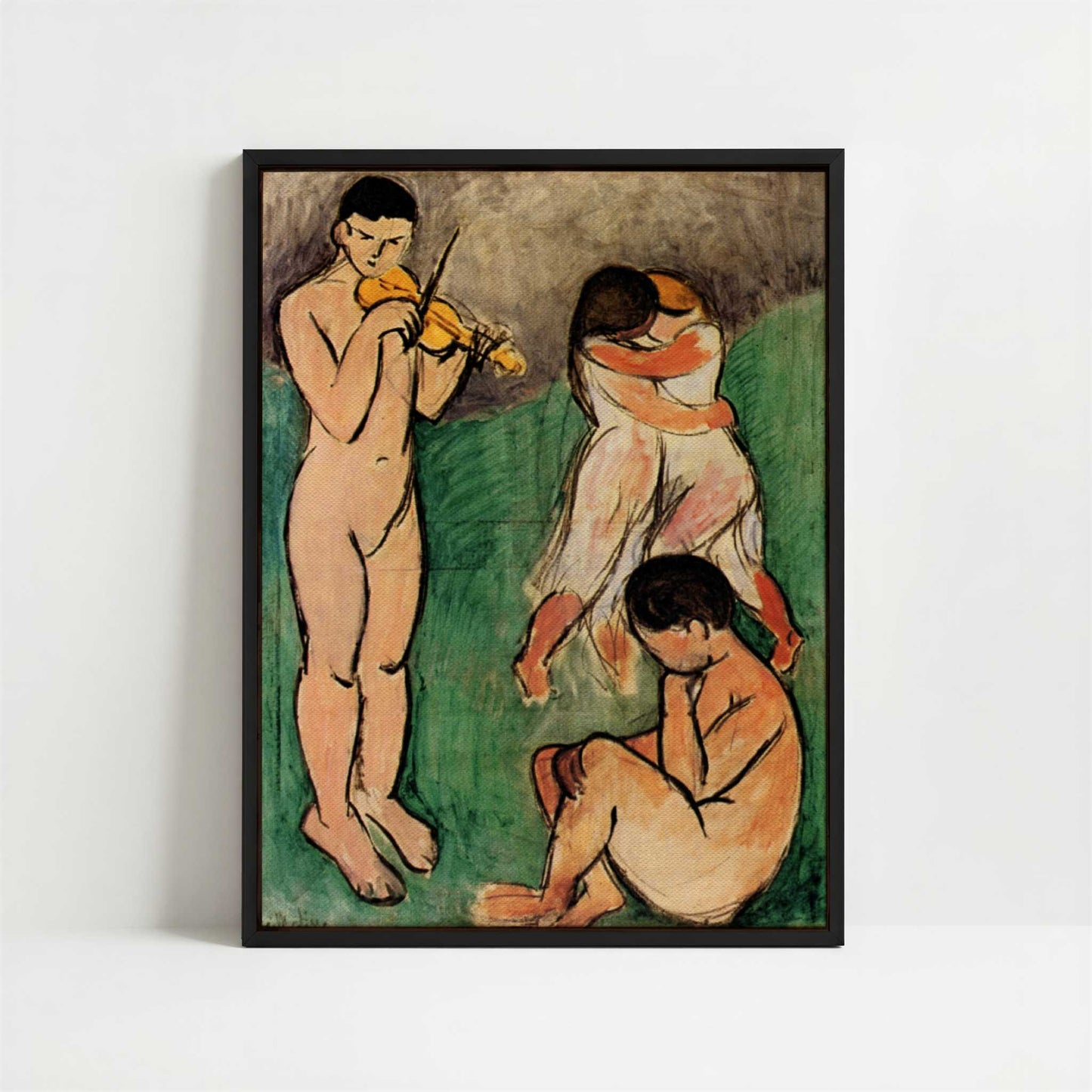 Framed Canvas - Framed canvas in black frame