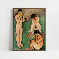 Music (1907) by Henri Matisse – Art Print - Art print in dark wood frame