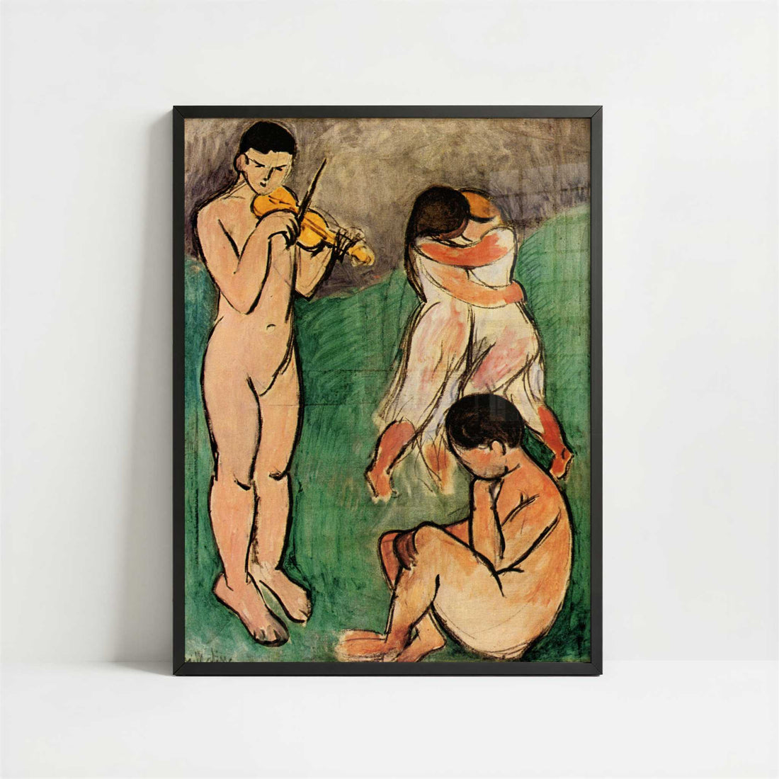 Music (1907) by Henri Matisse – Art Print - Art print in black frame
