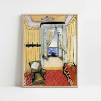 My Room at the Beau-Rivage (1918) by Henri Matisse – Art Print - Art print in oak frame