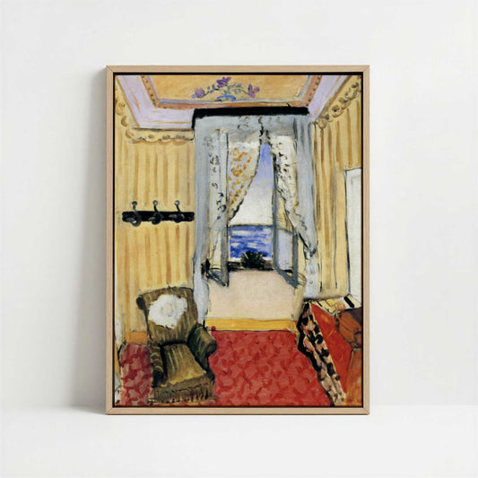 Framed Canvas - Framed canvas in oak color frame