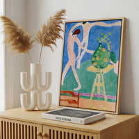 Framed Canvas - Framed canvas in a stylish interior setting