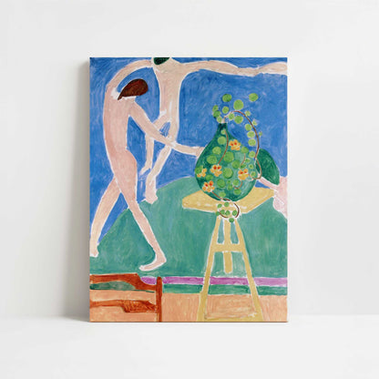 Nasturtiums with the Painting 'Dance' (1912) by Henri Matisse – Art Print - Unframed art print