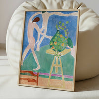 Nasturtiums with the Painting 'Dance' (1912) by Henri Matisse – Art Print - Interior inspiration